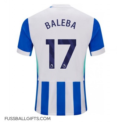 Brighton Carlos Baleba #17 Fußballbekleidung Heimtrikot 2025-26 Kurzarm Brighton Carlos Baleba #17 Fußballbekleidung Heimtrikot 2025-26 Kurzarm